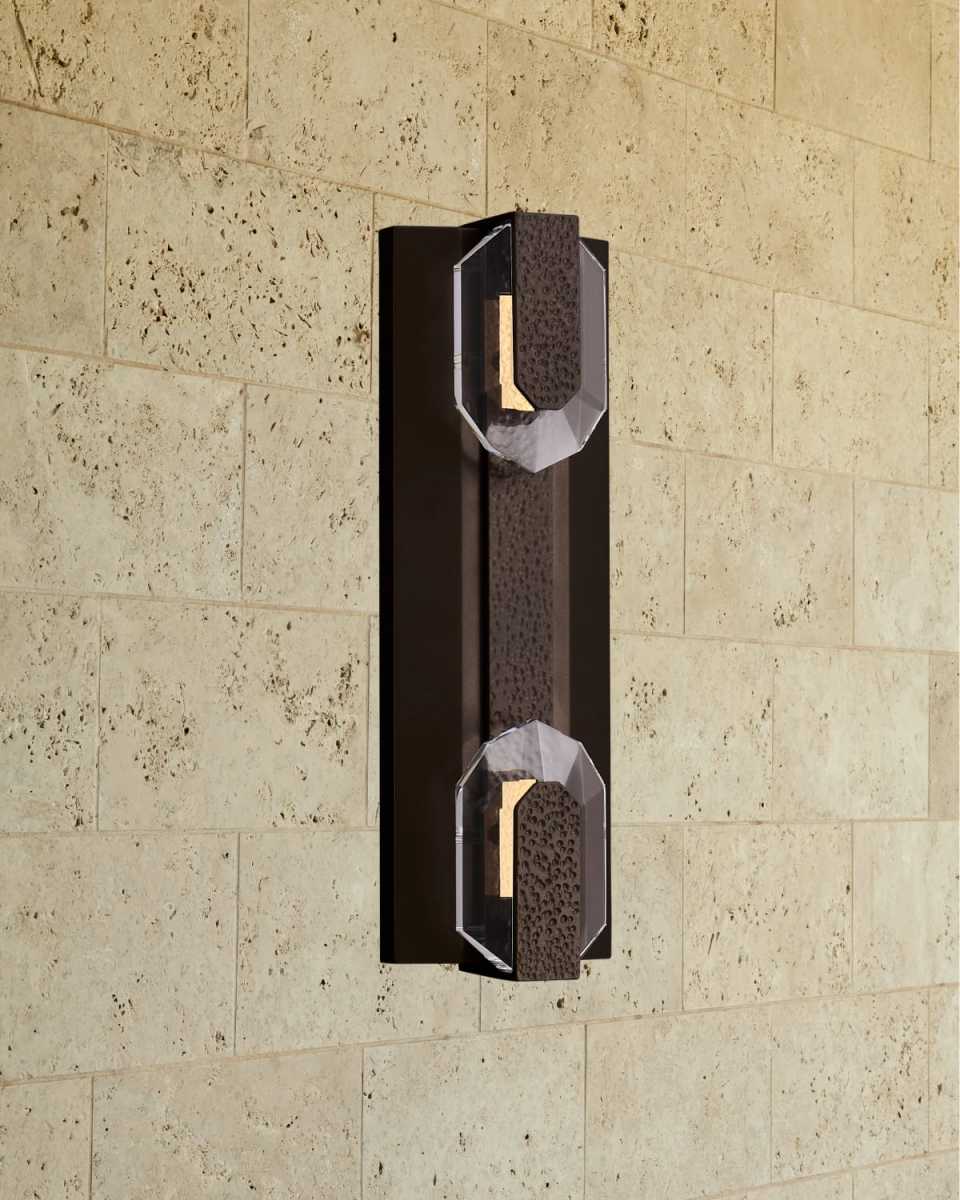 Opposto Esterno 18" 2-Light Outdoor LED Wall Sconce